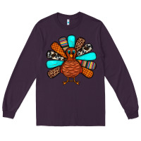 Plum Thanksgiving Turkey Long Sleeve Tee - JahusDesignShop