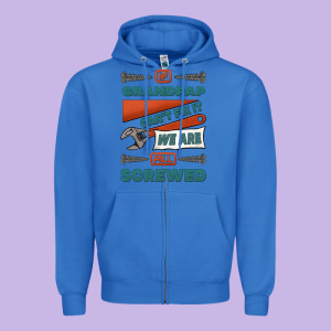 If Grandpap Can't Fix It We Are All Screwed Zipper Hoodie Designed By Jasminsmagicworld