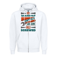 White if grandpap can't fix it we are all screwed Zipper Hoodie - Jasminsmagicworld