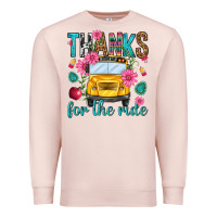 Pale Pink thanks for the ride Premium Sweatshirt - NancyCooperArtShop
