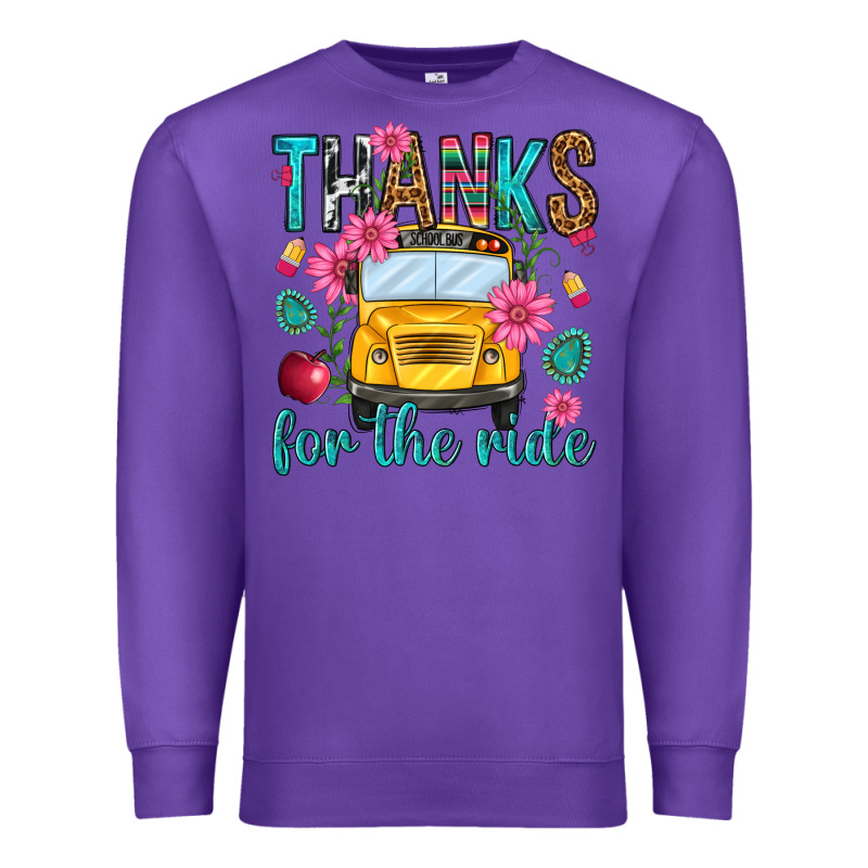 Thanks For The Ride Premium Sweatshirt by NancyCooperArtShop | Teevron