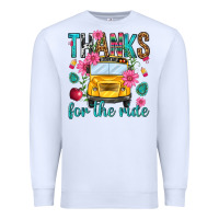 White thanks for the ride Premium Sweatshirt - NancyCooperArtShop