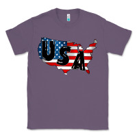 Lavender Usa Classic Tee - CowhideDigitalArt