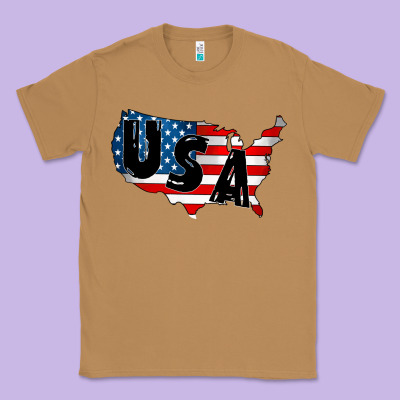 Usa Classic Tee Designed By Cowhidedigitalart