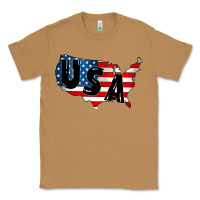 Toasted Coconut Usa Classic Tee - CowhideDigitalArt