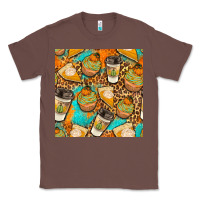 Chestnut autumn cupcakes seamless pattern Classic Tee - BundleAndBundleShop