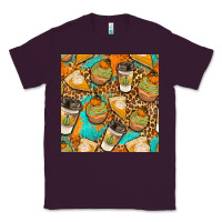 Plum autumn cupcakes seamless pattern Classic Tee - BundleAndBundleShop