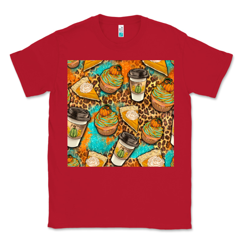 Autumn Cupcakes Seamless Pattern Classic Tee by BundleAndBundleShop | Teevron