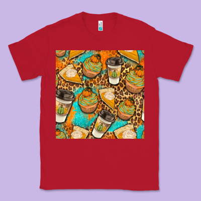 Autumn Cupcakes Seamless Pattern Classic Tee Designed By Bundleandbundleshop