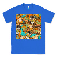 True Royal autumn cupcakes seamless pattern Classic Tee - BundleAndBundleShop