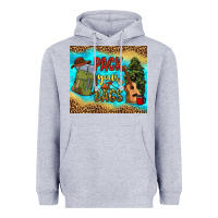 Heather Grey pack your bags Heavyweight Hoodie - NancyCooperArtShop