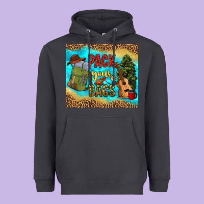Pack Your Bags Heavyweight Hoodie Designed By Nancycooperartshop