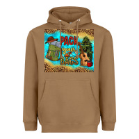 Toasted Coconut pack your bags Heavyweight Hoodie - NancyCooperArtShop