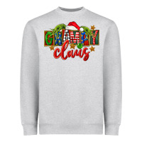 Heather Grey Christmas grampy claus Heavyweight Sweatshirt - FaDigitalArtStudio