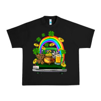 Black st patricks shamrock gold beer truck Urban Heavy Tee - FaDigitalArtStudio