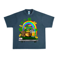 Midnight Navy st patricks shamrock gold beer truck Urban Heavy Tee - FaDigitalArtStudio