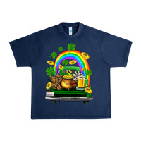 Navy st patricks shamrock gold beer truck Urban Heavy Tee - FaDigitalArtStudio