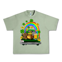 Oil Green st patricks shamrock gold beer truck Urban Heavy Tee - FaDigitalArtStudio