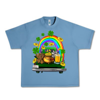 Pebble Blue st patricks shamrock gold beer truck Urban Heavy Tee - FaDigitalArtStudio