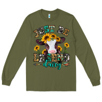 Army Green just be legend dairy heifer Long Sleeve Tee - Jasminsmagicworld