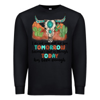 Black i do not and will not fear tomorrow Premium Sweatshirt - MaliasSmallBusiness