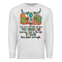 Oatmeal Heather i do not and will not fear tomorrow Premium Sweatshirt - MaliasSmallBusiness