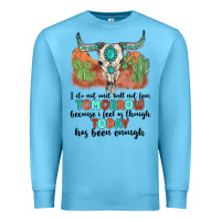 Ocean Blue i do not and will not fear tomorrow Premium Sweatshirt - MaliasSmallBusiness