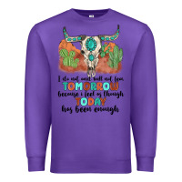 Purple i do not and will not fear tomorrow Premium Sweatshirt - MaliasSmallBusiness
