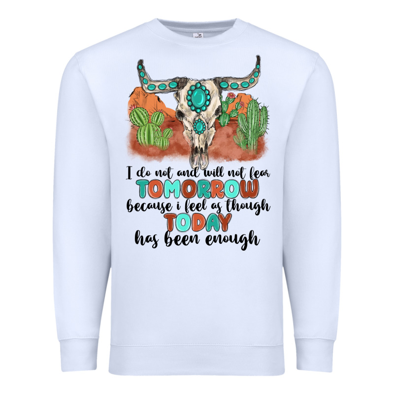 I Do Not And Will Not Fear Tomorrow Premium Sweatshirt by MaliasSmallBusiness | Teevron