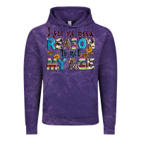 Cloud Purple i see no good reason to act my age Vintage Hoodie - Zillion Design Studio