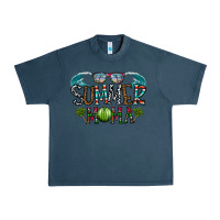 Midnight Navy summer mama Urban Heavy Tee - CowhideDigitalArt