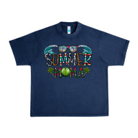 Navy summer mama Urban Heavy Tee - CowhideDigitalArt