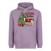 Lavender mooey christmas Heavyweight Hoodie - MaliasSmallBusiness