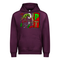 Mauve Wine Christmas Character Nurse Urban Hoodie - NancyCooperArtShop