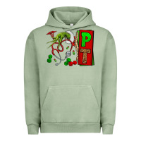Pigment Oil Green Christmas Character Nurse Urban Hoodie - NancyCooperArtShop