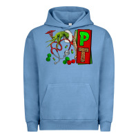 Pigment Pebble Blue Christmas Character Nurse Urban Hoodie - NancyCooperArtShop