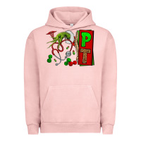 Pigment Salmon Christmas Character Nurse Urban Hoodie - NancyCooperArtShop