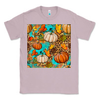 Lilac fall pumpkin seamless pattern Classic Tee - BundleAndBundleShop