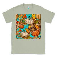 Matcha fall pumpkin seamless pattern Classic Tee - BundleAndBundleShop