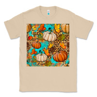 Mushroom fall pumpkin seamless pattern Classic Tee - BundleAndBundleShop