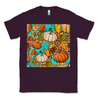Plum fall pumpkin seamless pattern Classic Tee - BundleAndBundleShop