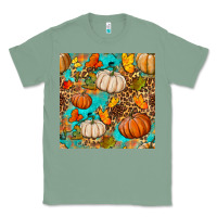 Sage fall pumpkin seamless pattern Classic Tee - BundleAndBundleShop
