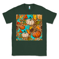 Sports Green fall pumpkin seamless pattern Classic Tee - BundleAndBundleShop