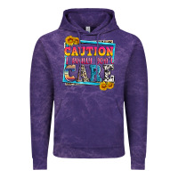 Cloud Purple caution i really don't care Vintage Hoodie - Zillion Design Studio