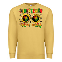 Antique Gold juneteenth vibes only Premium Sweatshirt - MaliasSmallBusiness