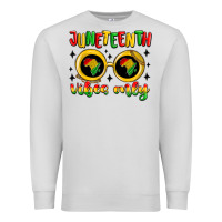 Dove Grey juneteenth vibes only Premium Sweatshirt - MaliasSmallBusiness