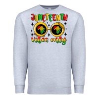 Heather Grey juneteenth vibes only Premium Sweatshirt - MaliasSmallBusiness