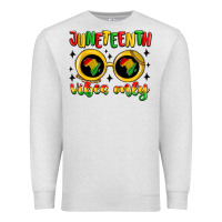 Oatmeal Heather juneteenth vibes only Premium Sweatshirt - MaliasSmallBusiness