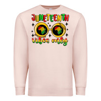 Pale Pink juneteenth vibes only Premium Sweatshirt - MaliasSmallBusiness