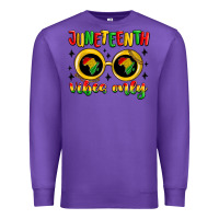 Purple juneteenth vibes only Premium Sweatshirt - MaliasSmallBusiness